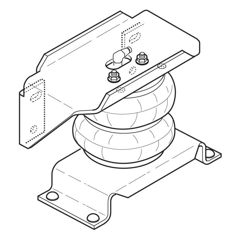 Firestone Ride-Rite Air Helper Spring Kit Rear Ford F550 / Ram 4500/5500 (W217602404) - My Store