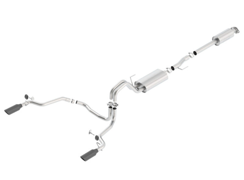 Borla 15-17 F-150 2.7/3.5L V6 EcoBoost / 5.0L V8 Black Chrome Cat-Back Touring Exhaust - My Store