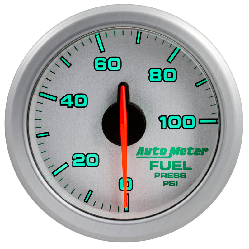 Autometer Airdrive 2-1/6in Fuel Pressure Gauge 0-100 PSI - Silver - My Store