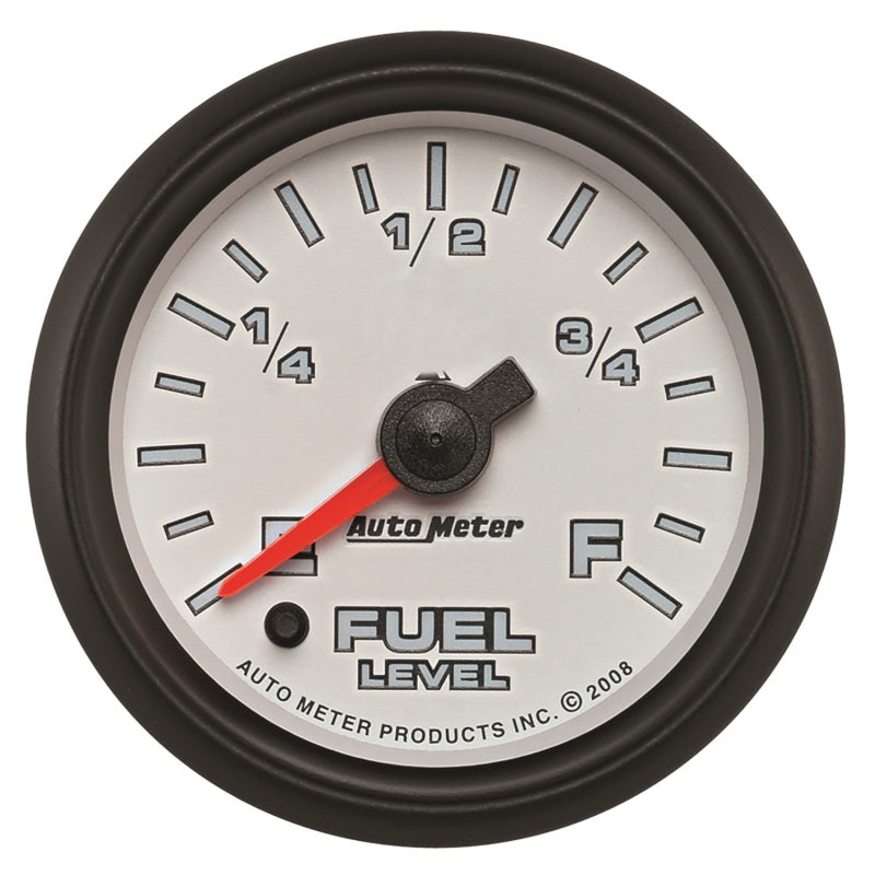 Autometer Pro-Cycle Gauge Fuel Level 2 1/16in 0-280 Programmable White - My Store