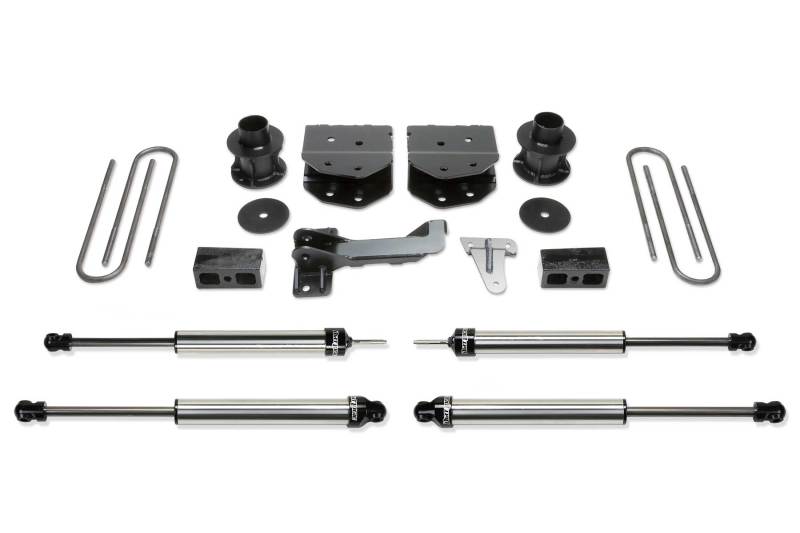 Fabtech 08-16 Ford F250/350/450 4WD 8 Lug 4in Budget Sys w/Dlss Shks - My Store