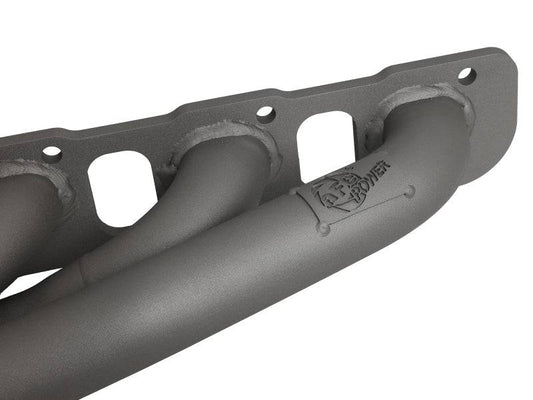 aFe Twisted Steel 304SS Short Header 15-22 Dodge Challenger SC V8-6.2L / 6.4L HEMI Titanium Coating