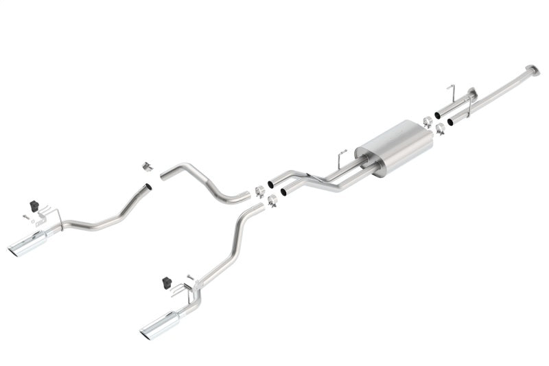 Borla 14-15 Toyota Tundra 4.6L/5.7L Crew Max SB DC SB Touring Cat Back Exhaust Dual Split Rear Exit - My Store