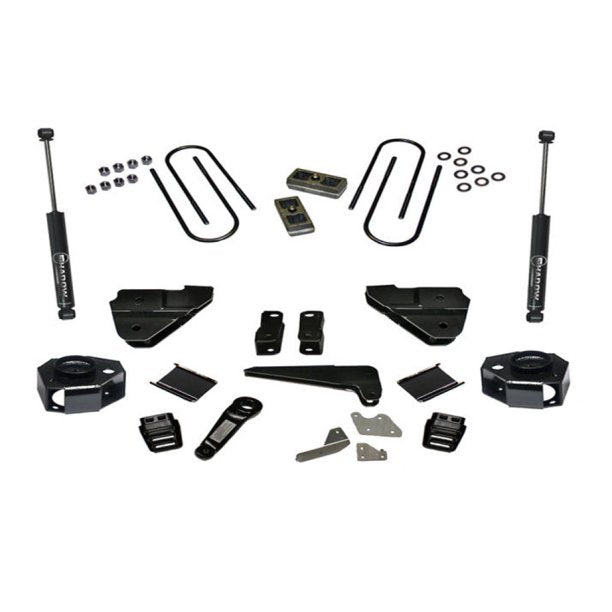 Superlift 13-18 Dodge Ram 3500 4WD 4in Lift Kit w/ Front Shock Brackets and Superlift Rear Shocks - Mammoth Racing -