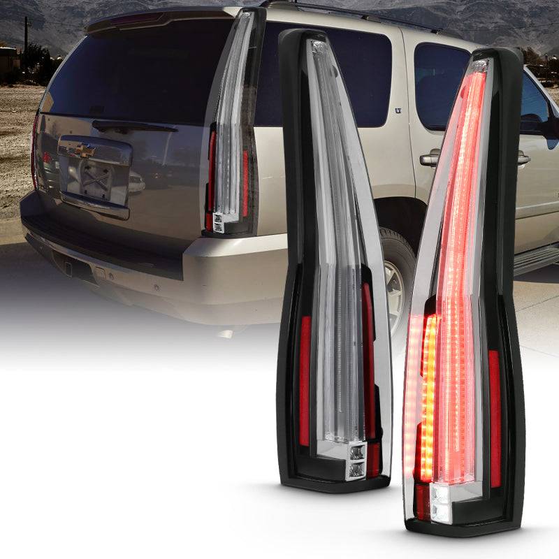 ANZO 2007-2014 Chevrolet TahOE Led Taillights Red/Clear - My Store