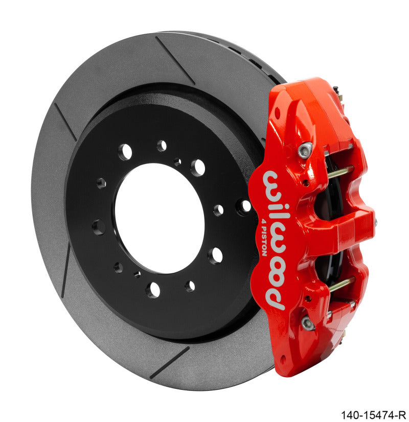 Wilwood Aero4 Rear Truck Kit 14.50in Red 2008-2015 Toyota Land Cruiser (j200) w/ Lines - My Store