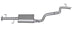 Gibson 07-14 Toyota FJ Cruiser Base 4.0l 2.5in Cat-Back Single Exhaust - Aluminized - Mammoth Racing -