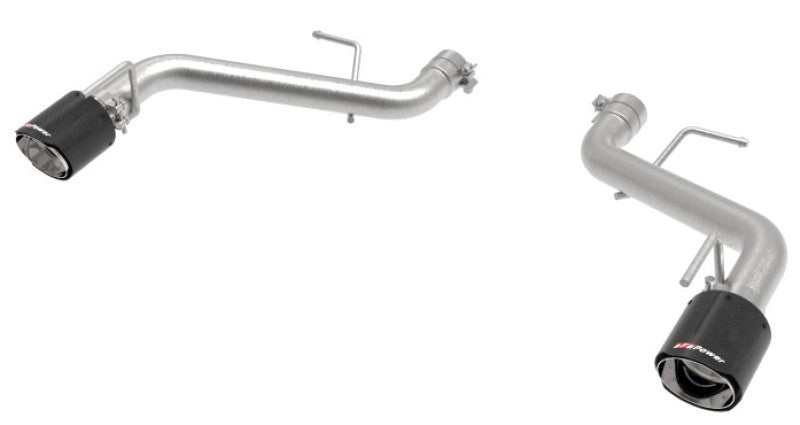 aFe POWER MACH Force-Xp 2.5in Axle-Back Exhaust System 16-20 Chevy Camaro SS V8 6.2L - Carbon Fiber - Mammoth Racing -