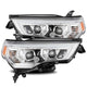 AlphaRex 14-20 Toyota 4Runner PRO-Series Projector Headlights Plank Style Chrm w/Sequential Signal - Mammoth Racing -