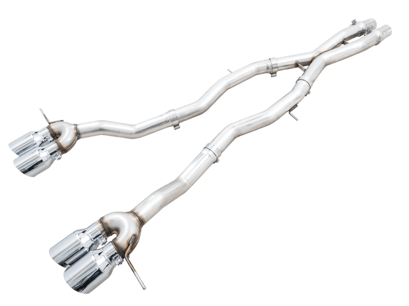 AWE Track Edition Catback Exhaust for BMW G8X M3/M4 - Chrome Silver Tips - My Store