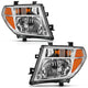 ANZO 2005-2008 Nissan Pathfinder Crystal Headlight Chrome Amber (OE Replacement) - Mammoth Racing -