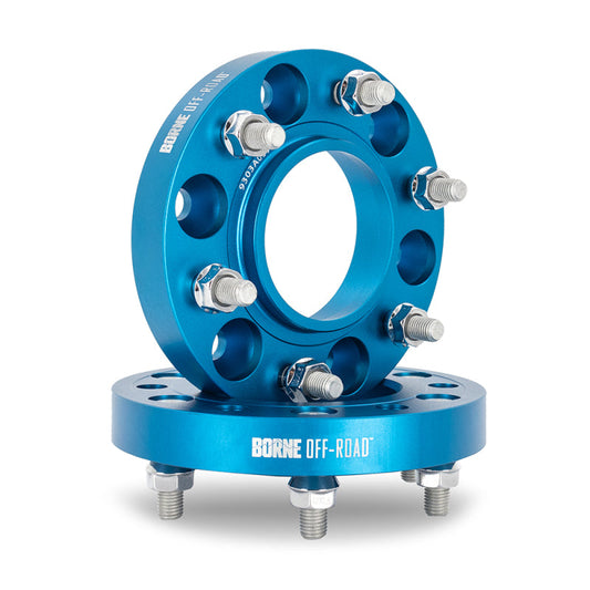 Mishimoto Borne Off-Road Wheel Spacers - 6x139.7 - 78.1 - 50mm - M14x1.5 - Blue - Mammoth Racing -