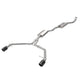 afe MACH Force-Xp 13-16 Audi Allroad L4 SS Axle-Back Exhaust w/ Black Tips - Mammoth Racing -