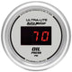Autometer Ultra-Lite 2-1/16in 100psi Silver Dial Digital Oil Pressure Gauge w/ Red LED - My Store