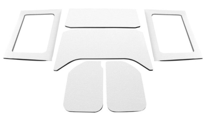 DEI 07-18 Jeep Wrangler JK 4-Door Headliner Complete Kit - White - Mammoth Racing -