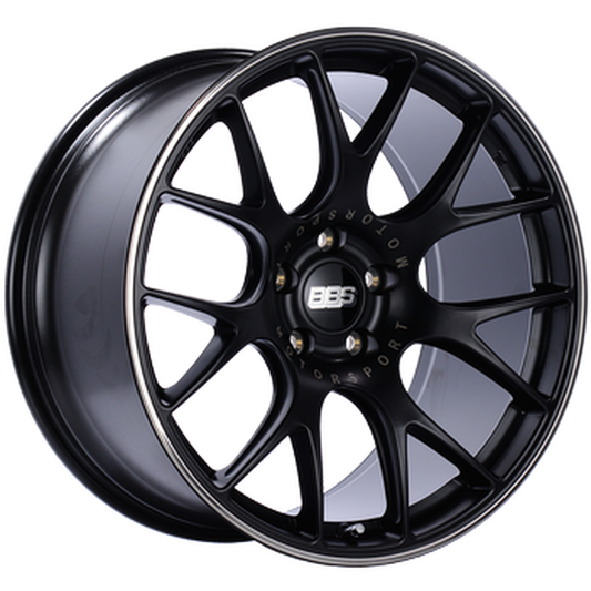 BBS CC-R 19x9.5 5x120 ET40 Satin Platinum Polished Rim Protector Wheel -82mm PFS/Clip Required