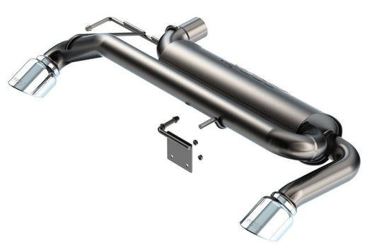 Borla 21-22 Ford Bronco 2.3L 4WD ATAK Axle Back Exhaust w/ Bright Chrome Tips - Mammoth Racing -