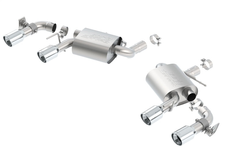 Borla 16 Chevy Camaro SS 6.2L w/ Dual NPP S-Type Quad RD RL Tips Dual Exit Rear Section Exhaust - My Store
