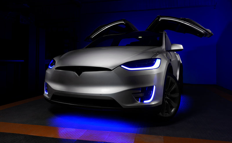 ORACLE Lighting 16-21 Tesla Model X Dynamic ColorSHIFT Headlight & Fog Light DRL Upgrade Kit - Mammoth Racing -
