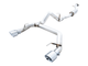 AWE Tuning 2021+ Ford Bronco 0FG Dual Rear Exit Exhaust w/Chrome Silver Tips & Bash Guard - My Store