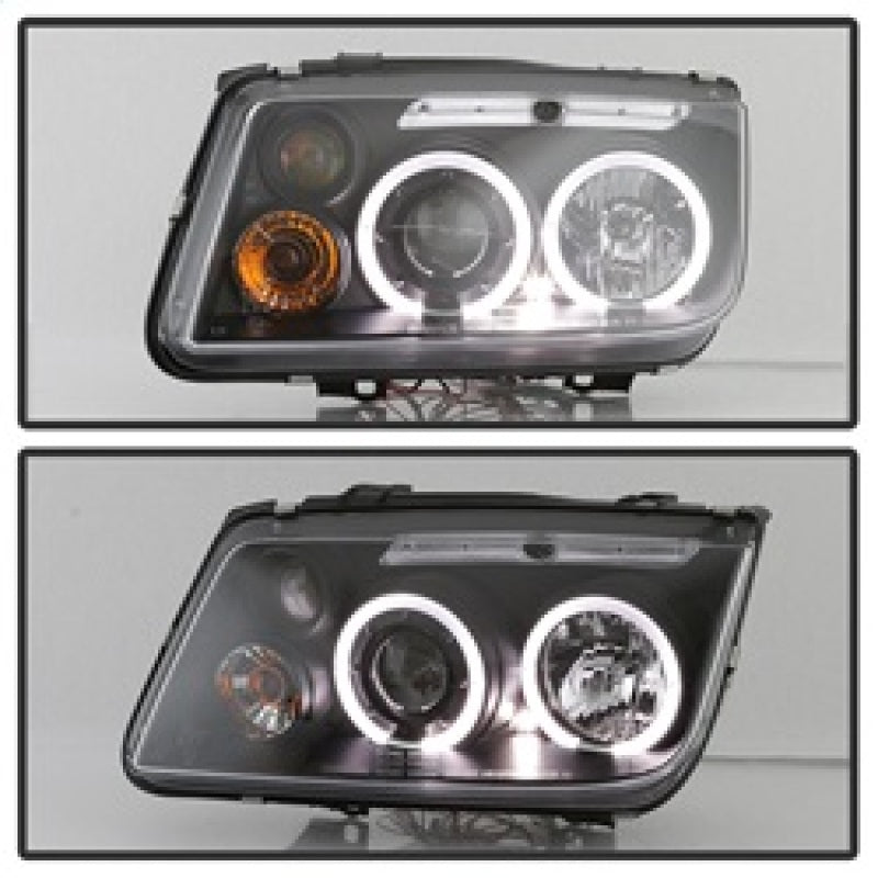 Spyder Volkswagen Jetta 99-05 Projector HeadlightsLED Halo Blk PRO-YD-VJ99-HL-BK - Mammoth Racing -