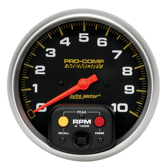 Autometer Pro-Comp 5 inch 10K RPM with Peak Memory  In-Dash Tachometer - My Store
