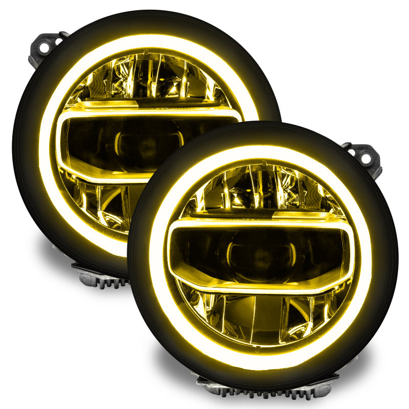 Oracle Jeep Wrangler JL/Gladiator JT RGB+W Headlight DRL Upgrade Kit - ColorSHIFT 2 - Mammoth Racing -