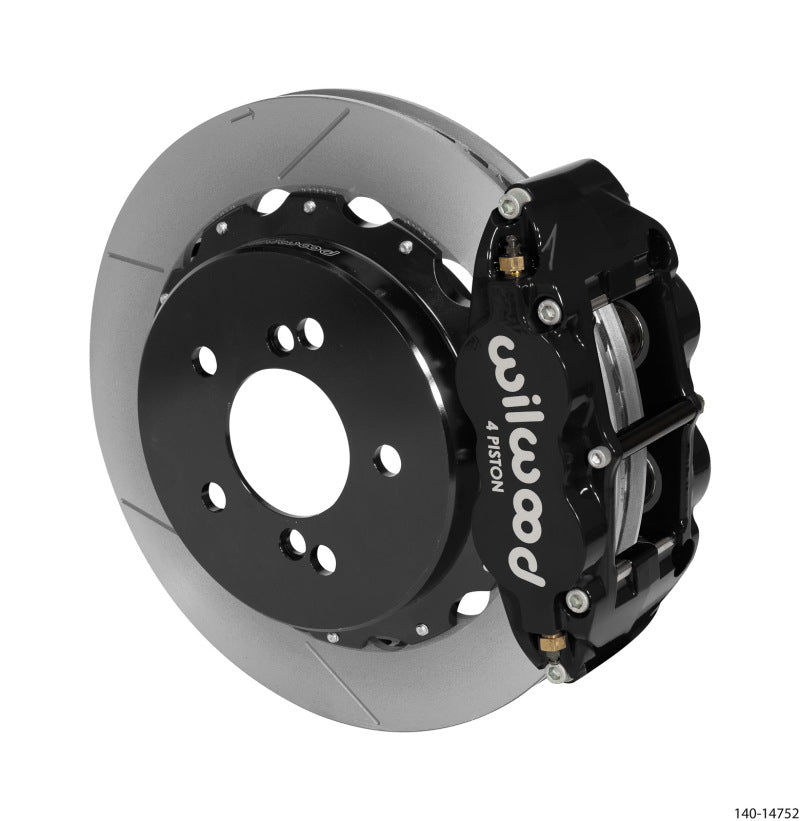 Wilwood Narrow Superlite 4R Rear Kit 12.88in Slotted Black 00-06 BMW M3 E46 - My Store