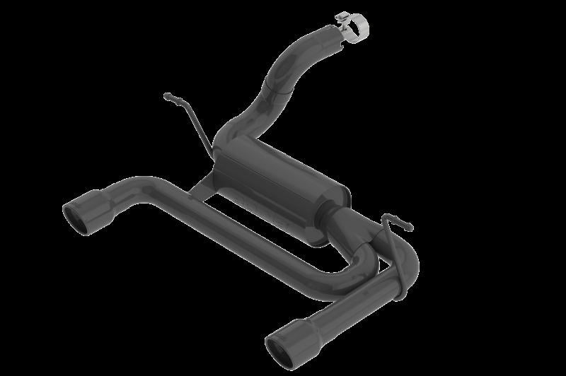 Borla 2018 Jeep Wrangler JL/JLU 3.6L 2DR/4DR ATAK SS Axle Back Black Coated Exhaust w/3.5in Tips - My Store