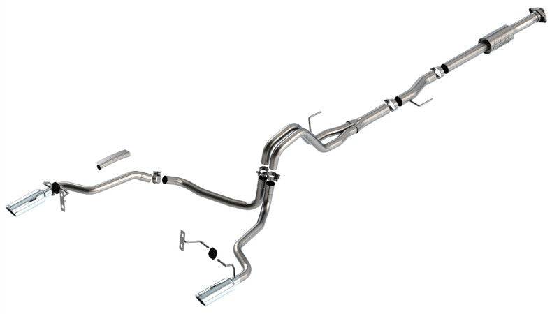 Borla F-150 2021 2.7L/3.5L 2/4wd 4dr CC SB EC STB Lari/King R/Plinum/LTD 3/2.25 Cat-Back AK CHR Tips - Mammoth Racing -