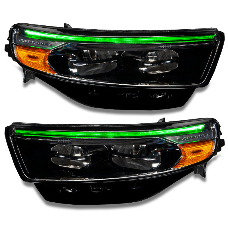 Oracle 20-22 Ford Explorer Dynamic RGB Headlight DRL Upgrade Kit - ColorSHIFT - Dynamic - Mammoth Racing -