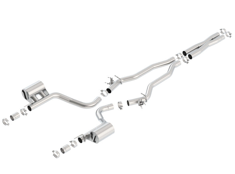 Borla 15-16 Dodge Challenger Hellcat 6.2L V8 ATAK w/ Valve Simulator CB Exhaust Factory Valance - My Store