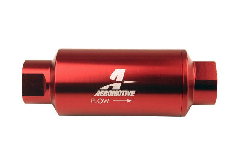 Aeromotive In-Line Filter - (AN-10) 10 Micron Microglass Element Red Anodize Finish - My Store