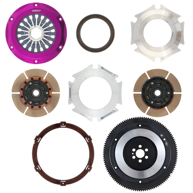 Exedy 1993-1994 Nissan Skyline GTR L6 Hyper Twin Cerametallic Clutch Sprung Center Disc Pull Type - Mammoth Racing -
