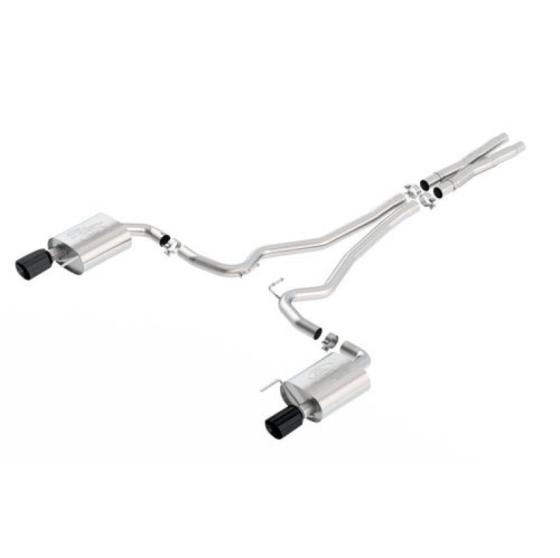 Ford Racing 2015 Mustang 5.0L Sport Cat-Back Exhaust System Black Chrome - Mammoth Racing -