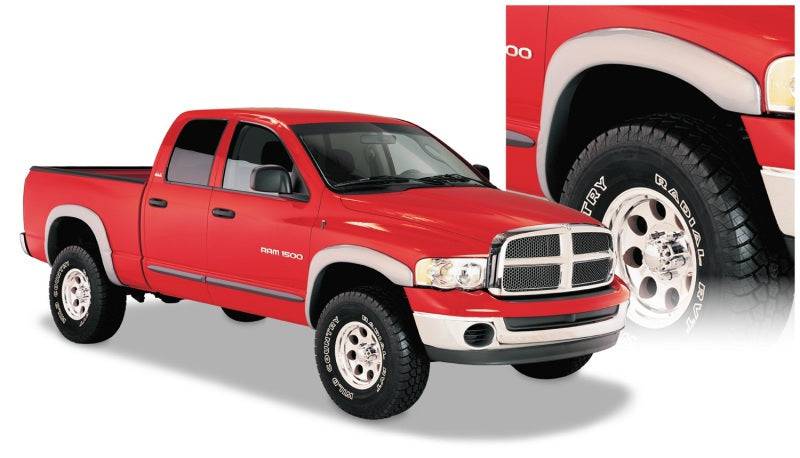Bushwacker 02-05 Dodge Ram 1500 Fleetside OE Style Flares 4pc 75.9/76.3/97.9in Bed - Black - Mammoth Racing -