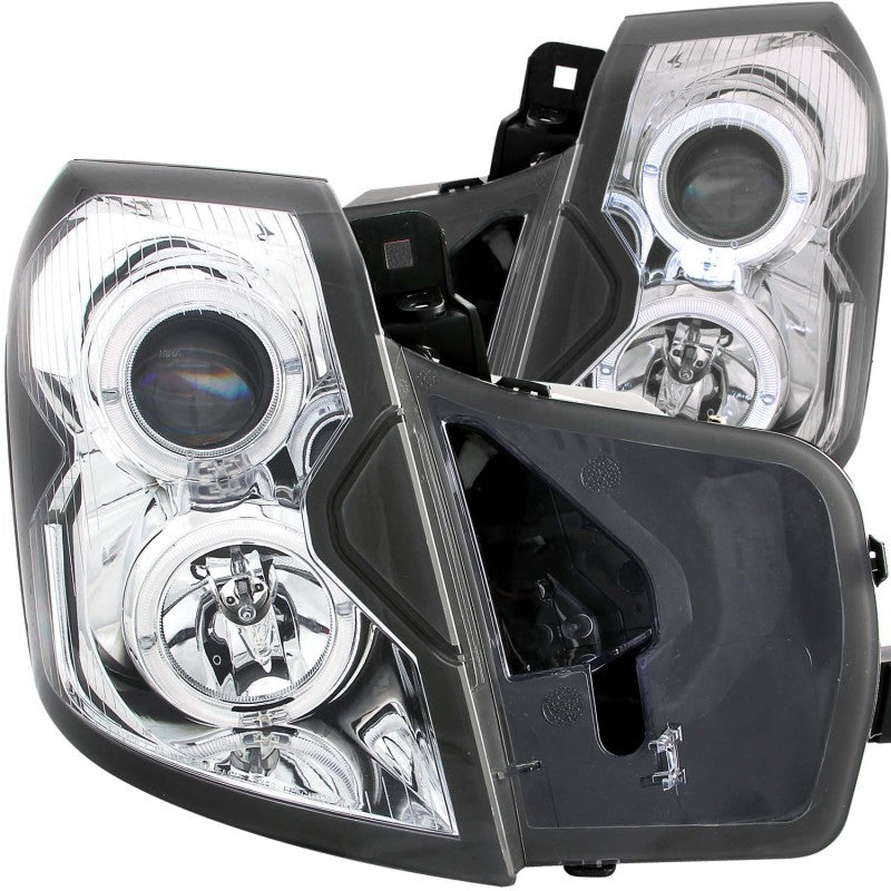 ANZO 2003-2007 Cadillac Cts Projector Headlights w/ Halo Chrome - Mammoth Racing -