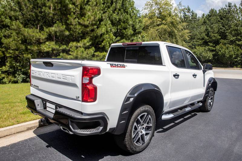 Bushwacker 19-21 Chevrolet Silverado 1500 DRT Style Flares 4pc - Black - Mammoth Racing -