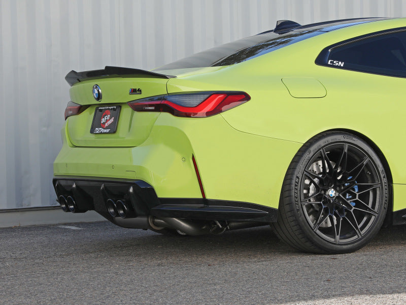 aFe MACHForce XP Exhausts Cat-Back SS 21 BMW M2 Competition L6-3.0L w/Black Tips - Mammoth Racing -