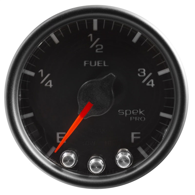 Autometer Spek-Pro Gauge Fuel Level 2 1/16in 0-270 Programmable Blk/Blk - My Store