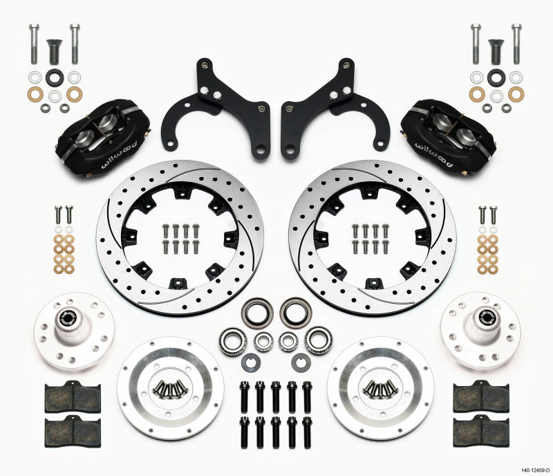 Wilwood Forged Dynalite Front Kit 12.19in Drilled 59-64 Chevy Impala / 63-64 Corvette - Mammoth Racing -