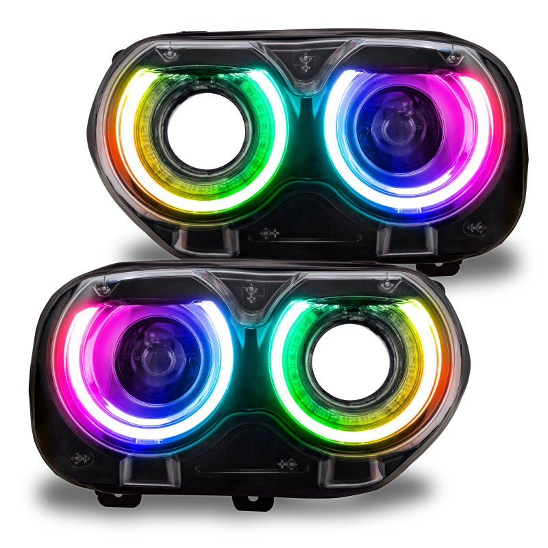 Oracle 15-21 Dodge Challenger RGB+W Headlight DRL Upgrade Kit - ColorSHIFT 2 - Mammoth Racing -