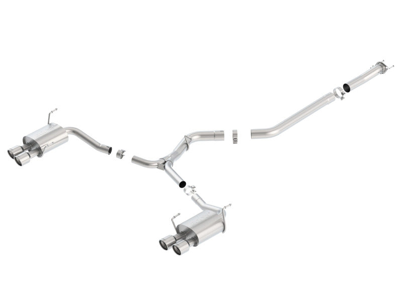 Borla 15-16 Subaru WRX / STI 2.5L S-Type Cat-Back Exhaust Quad Rd RL Tips - My Store
