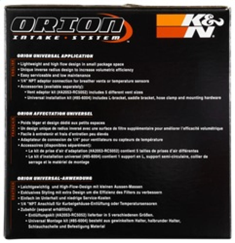 K&N Orion Universal Air Cleaner Assembly - Mammoth Racing -