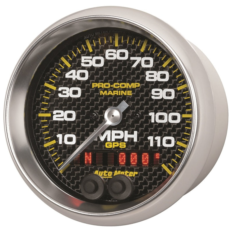 Autometer Marine Carbon Fiber Ultra-Lite 3-3/8in 120mph GPS Speedometer Gauge - My Store