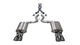 Corsa 21001GNM 3.0 Inch Valved Cat-Back Sport To Extreme Dual Exhaust Gunmetal 4.0 Inch Quad Tips 18-Present Mustang GT Fastback Active Valves - Mammoth Racing -COR21001GNM