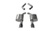 21019BLK Corsa 4.5 Inch Axle-Back Dual Rear Exit 15-18 Charger 6.4L with Black Pro-Series Tips Corsa Performance - Mammoth Racing -COR21019BLK