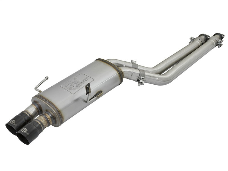 aFe MACHForce XP Exhausts 2.5in SS Cat-Back w/ Black Tips 96-99 BMW M3 L6 3.2L - Mammoth Racing -