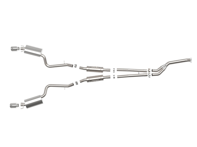 aFe POWER Takeda 16-17 Lexus IS200t L4-2.0L (t) 2.5in-3in 304 SS CB Exhaust w/Polish Tip - Mammoth Racing -