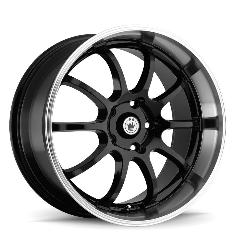 Konig Lightning 16x7 8x100/114.3 Et40 Black/Machine Lip - Mammoth Racing -